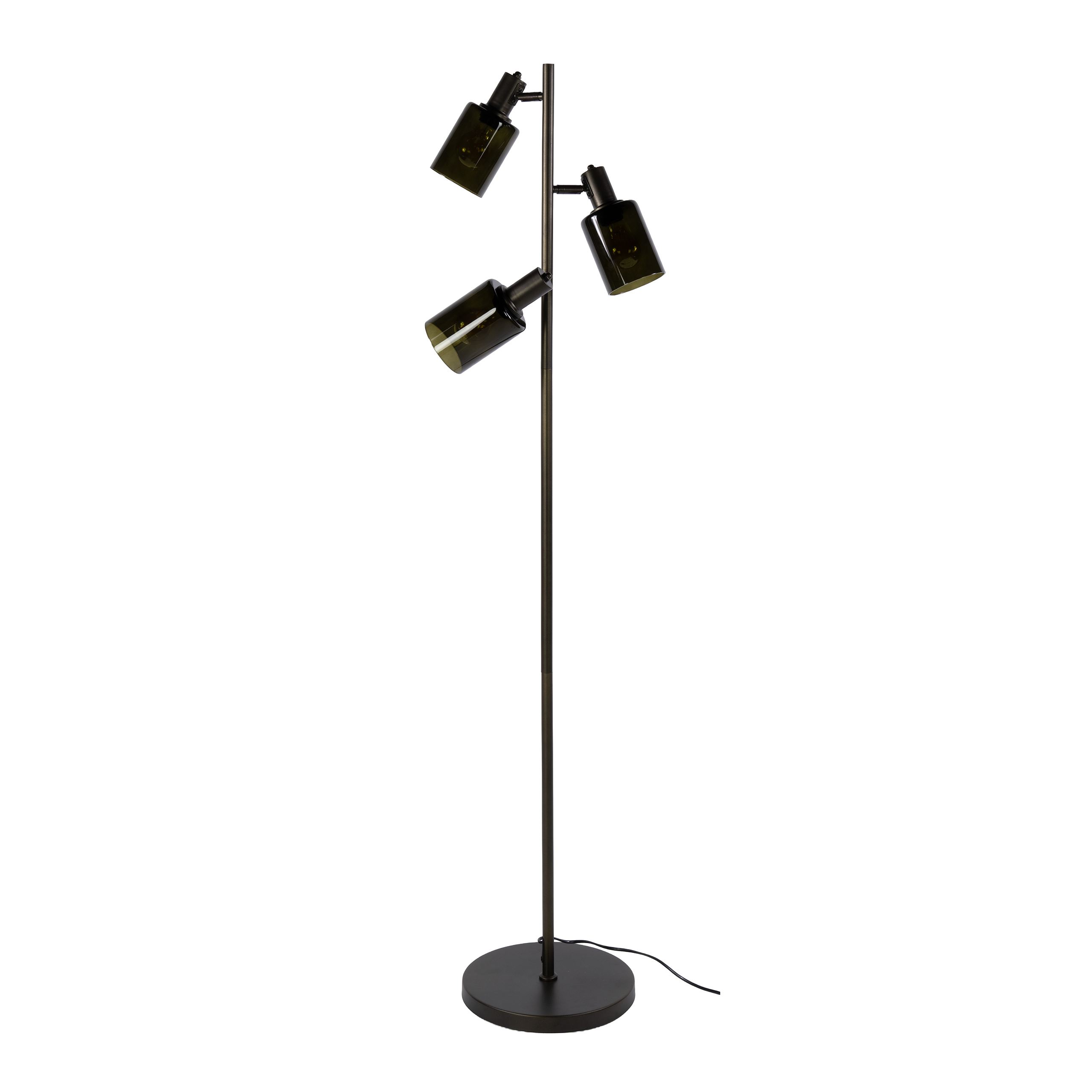 Floor Lamp Sepiora 3-light / Sienna brown - Zijlstra