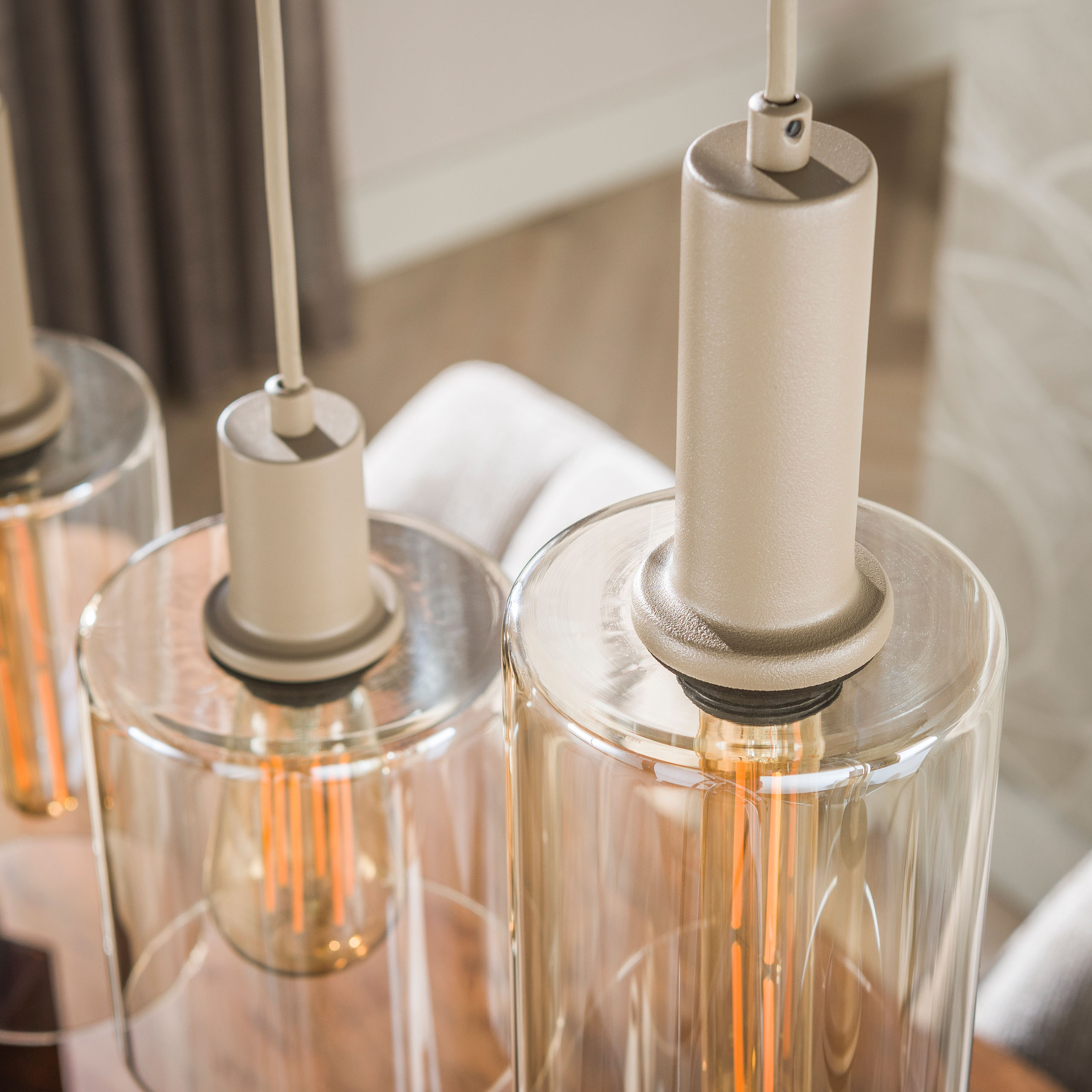 Hanglamp Sepiora 6-lichts / Beige - Zijlstra