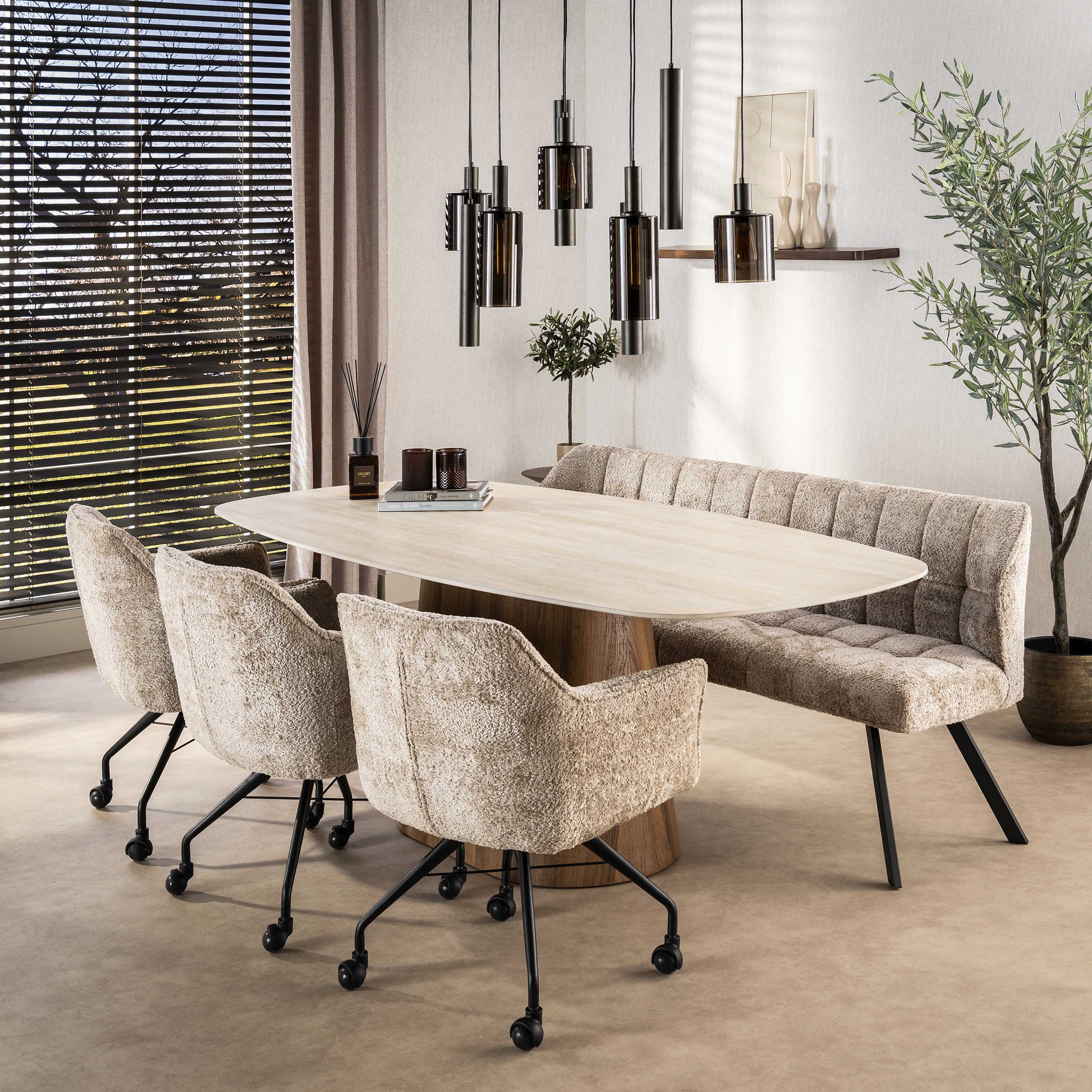 Hanglamp Sepiora 5+4-lichts / Sienna bruin - Zijlstra