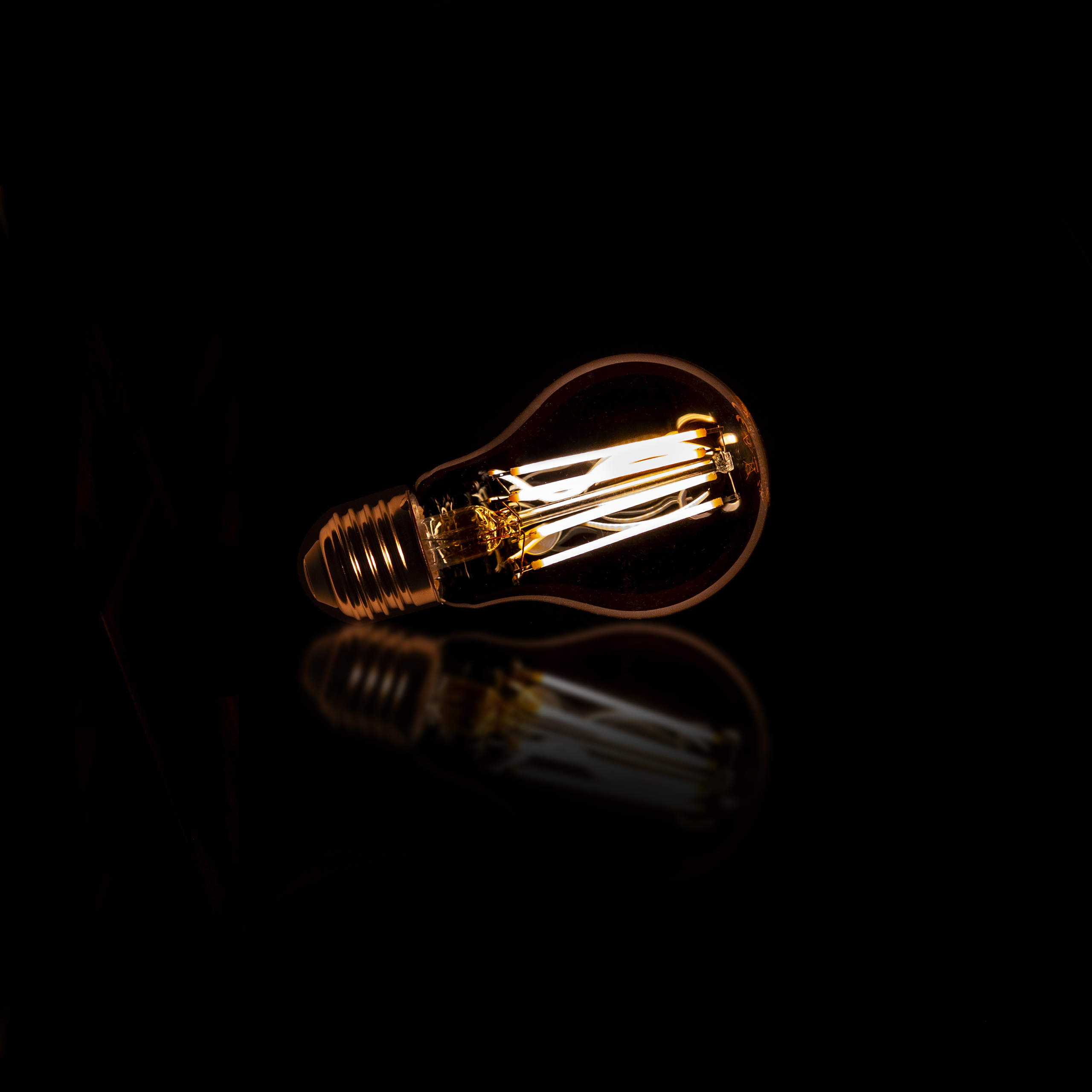 Lichtbron LED [A60] filament peer / Amber glas - Zijlstra