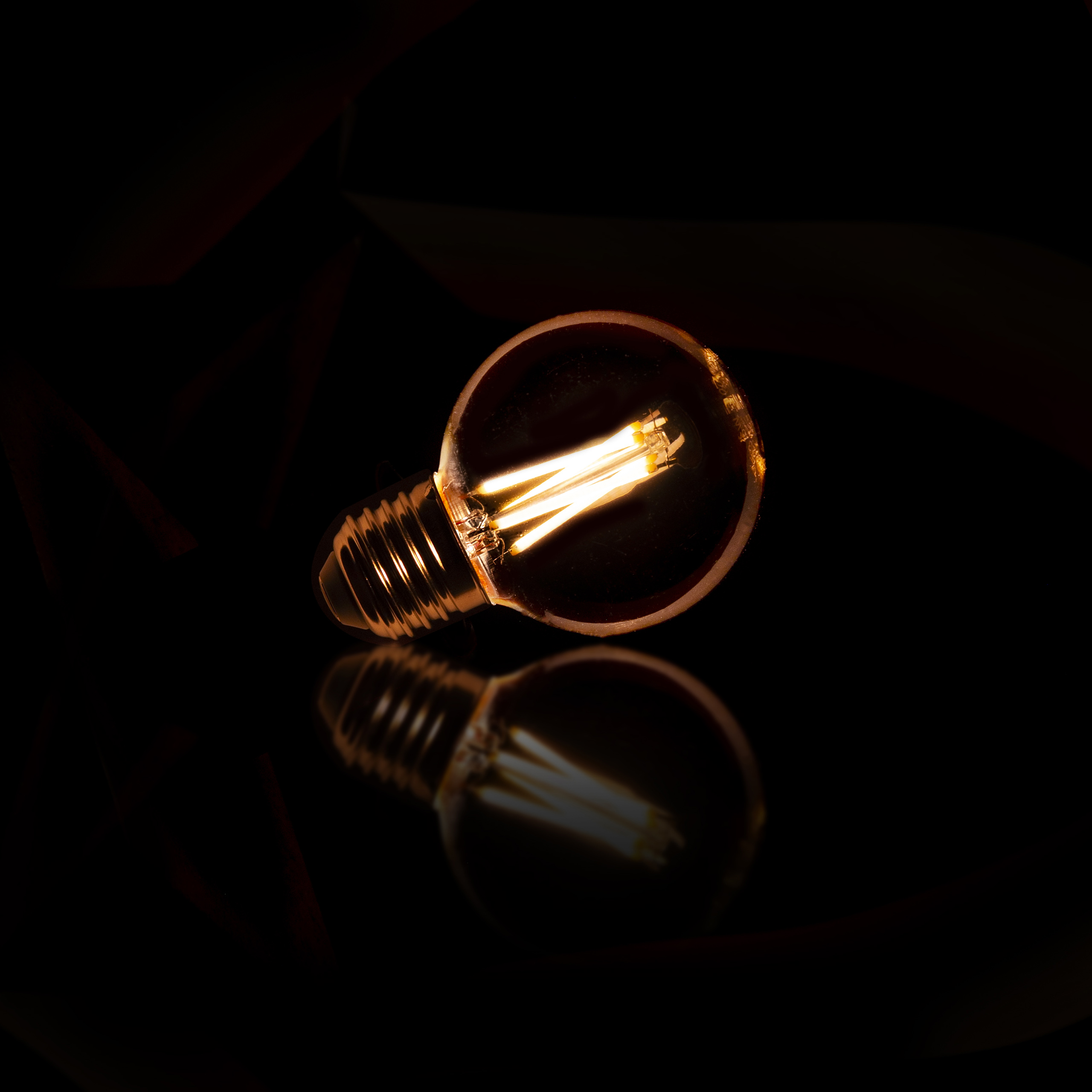 Lichtbron LED [G60] filament bol Ø6cm / Amber glas - Zijlstra
