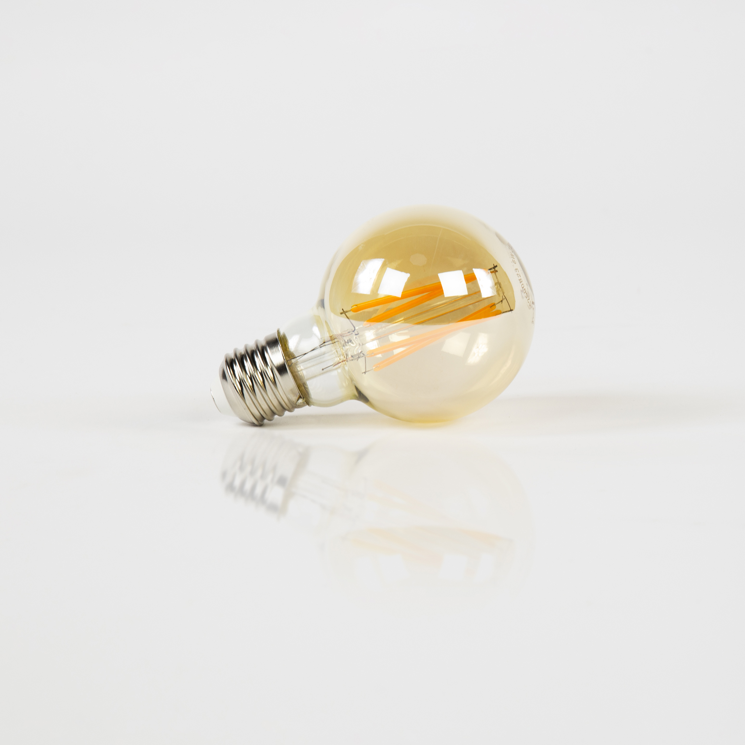 Lichtbron LED [G70] filament bol Ø7cm / Amber glas - Zijlstra