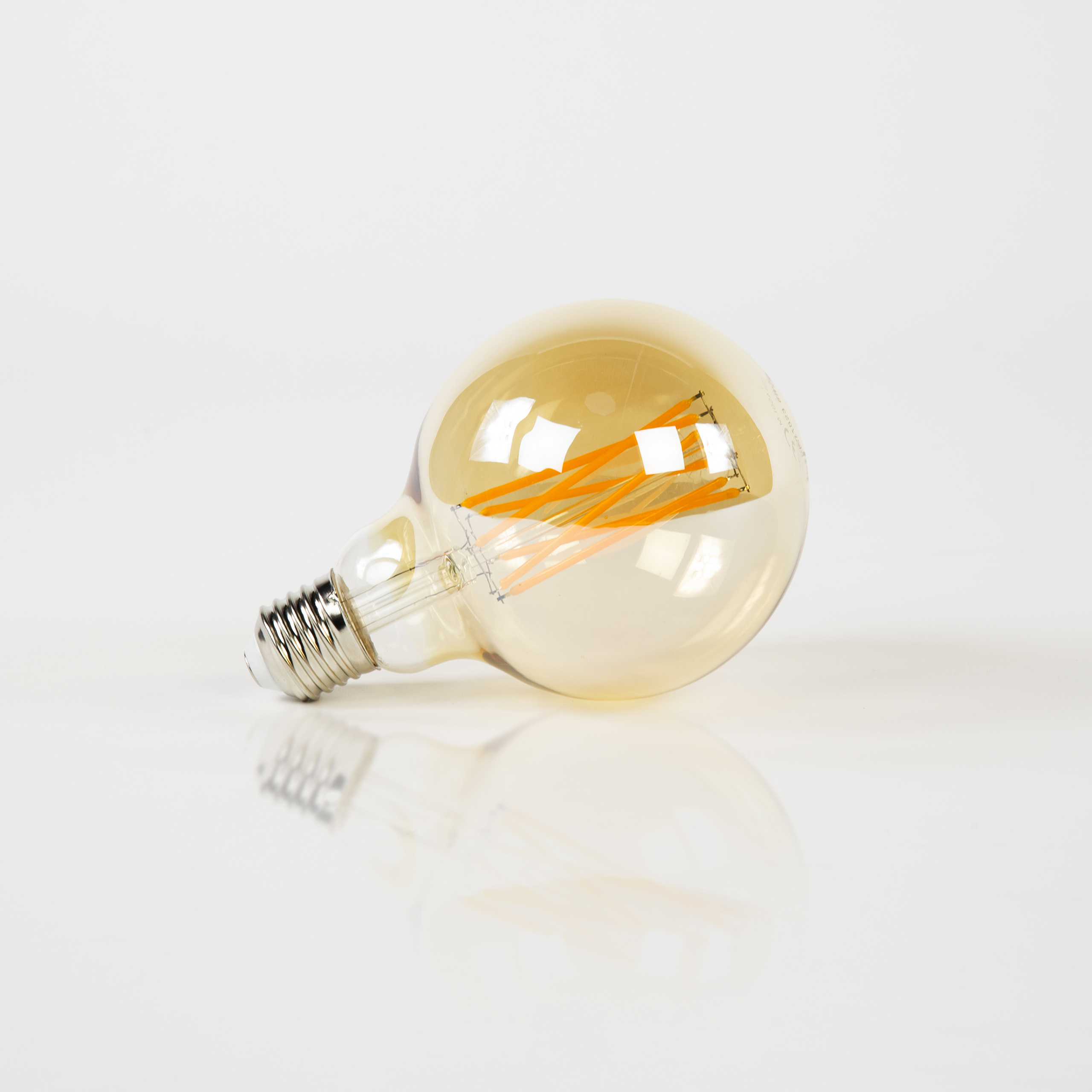 Lichtbron LED [G95] filament bol Ø9,5cm / Amber glas - Zijlstra