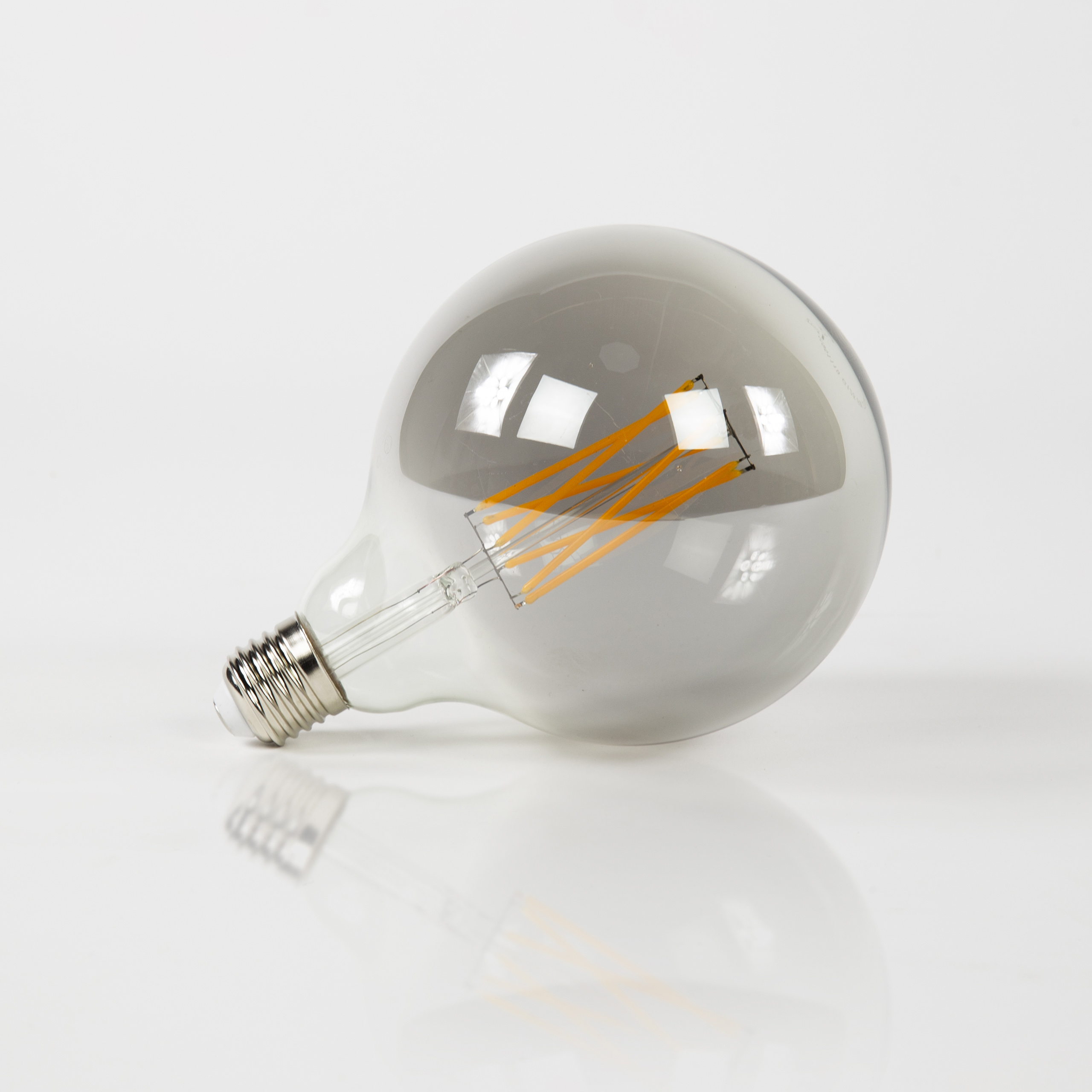 Lichtbron LED [G125] filament bol Ø12,5cm / Smoke grey glas - Zijlstra