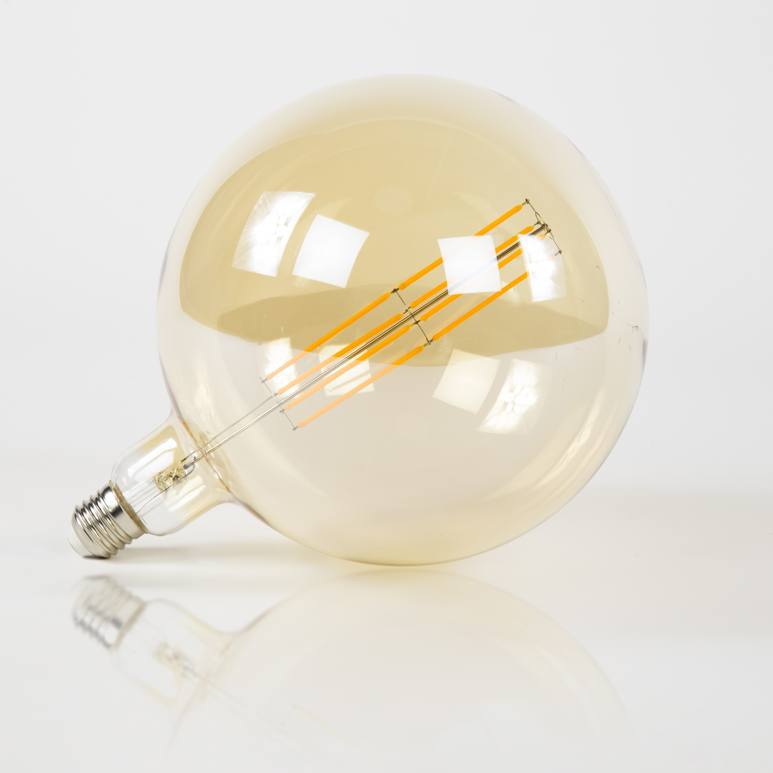Lichtbron LED [G200] filament bol Ø20cm / Amber glas - Zijlstra