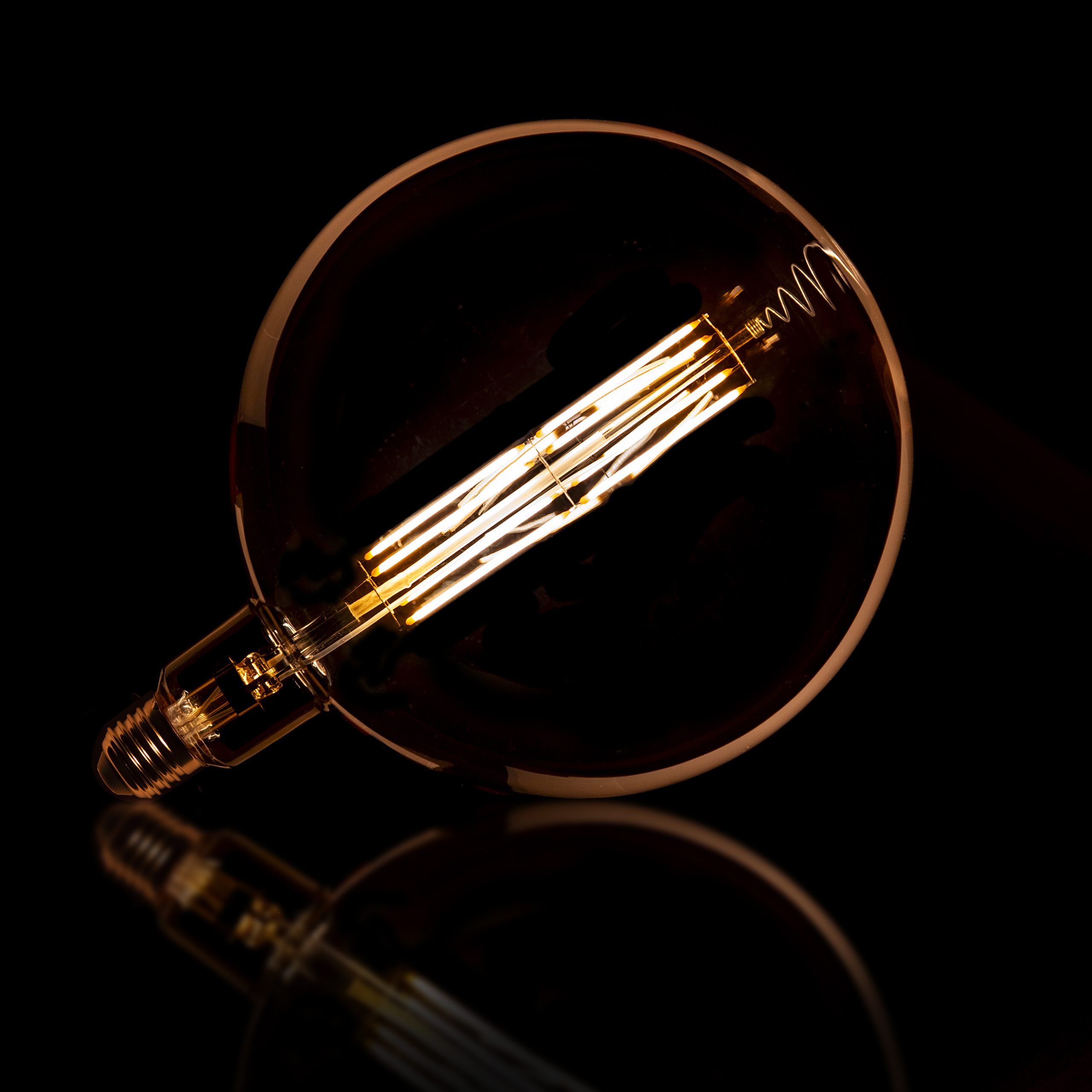 Lichtbron LED [G200] filament bol Ø20cm / Amber glas - Zijlstra