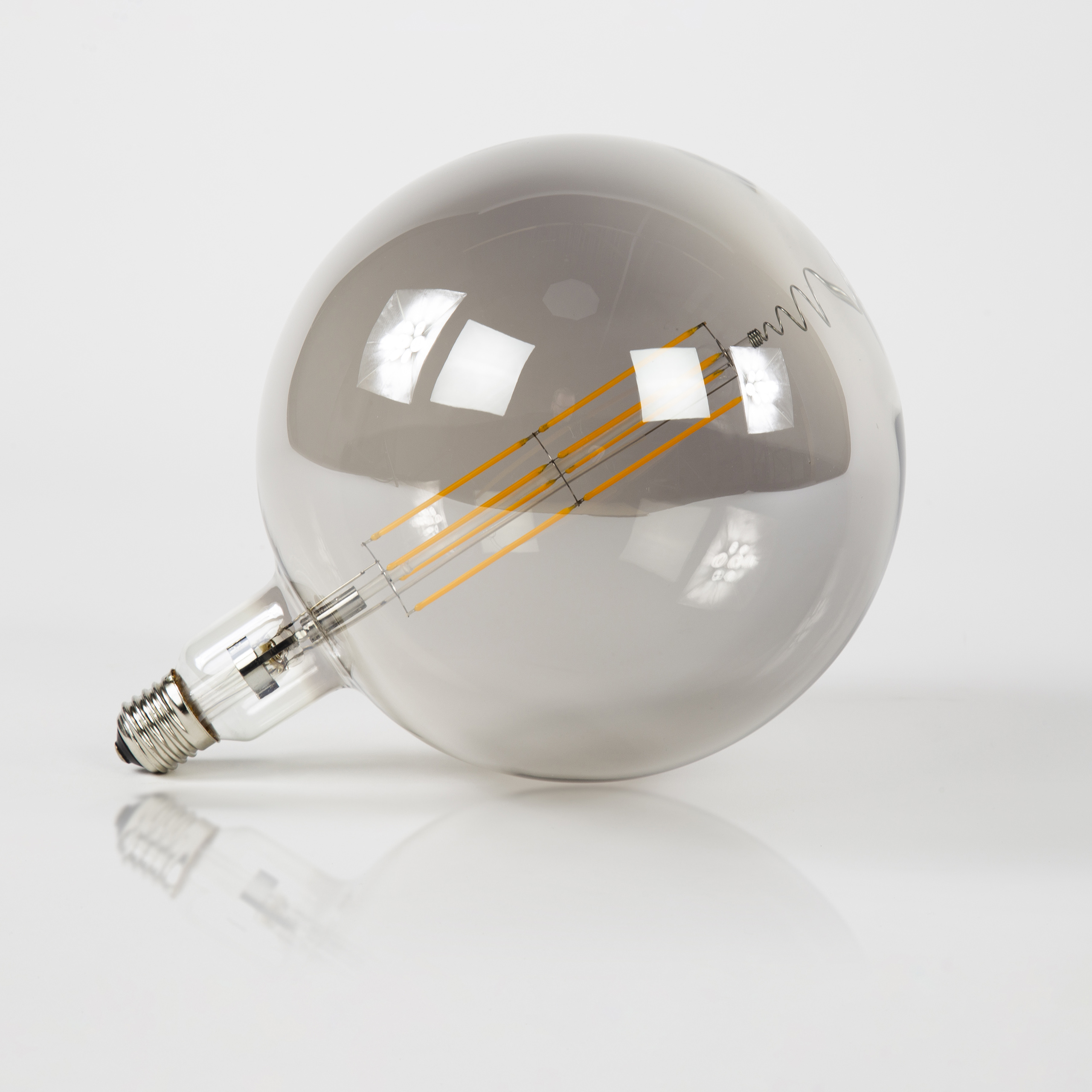 Lichtbron LED [G200] filament bol Ø20cm / Smoke grey glas - Zijlstra