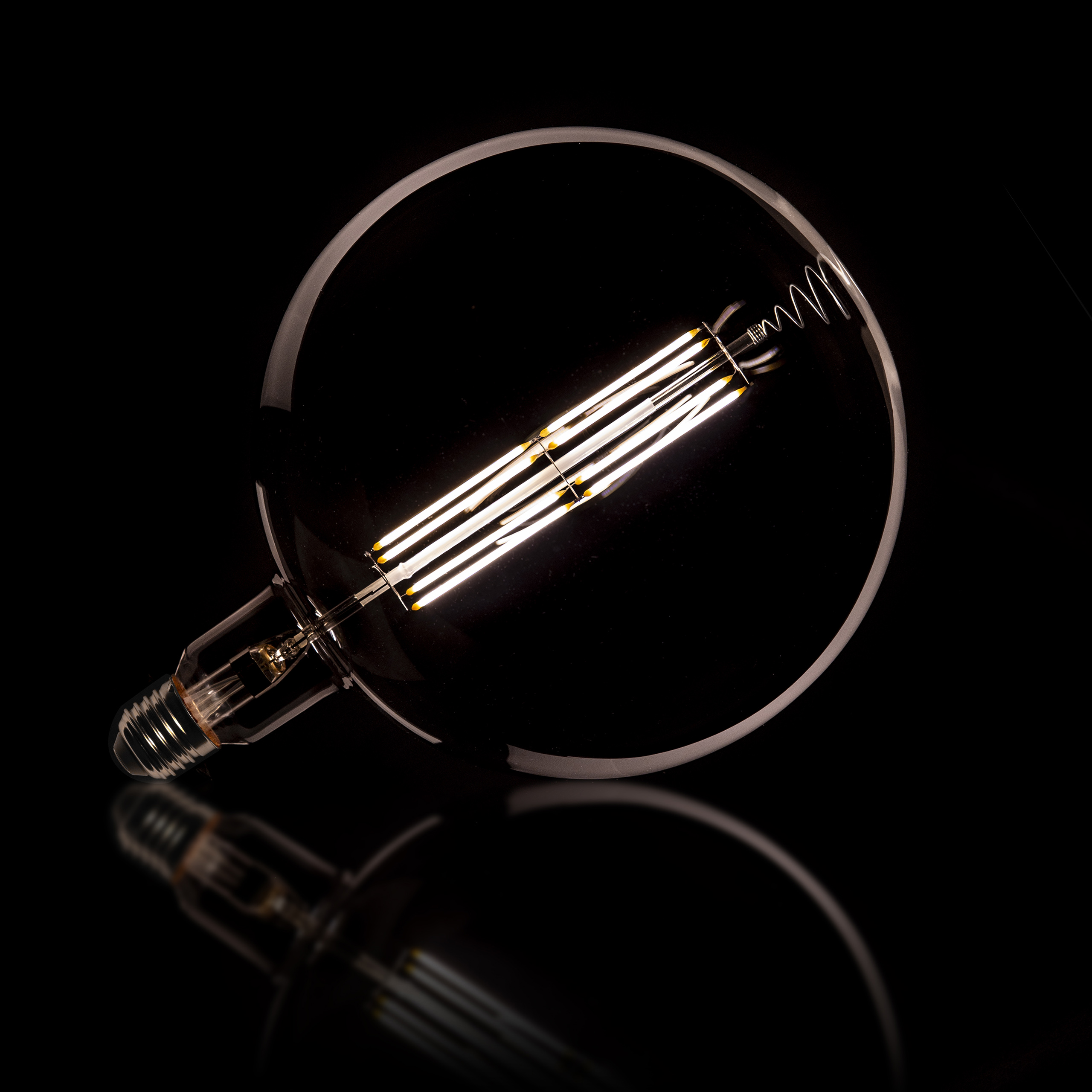 Lichtbron LED [G200] filament bol Ø20cm / Smoke grey glas - Zijlstra