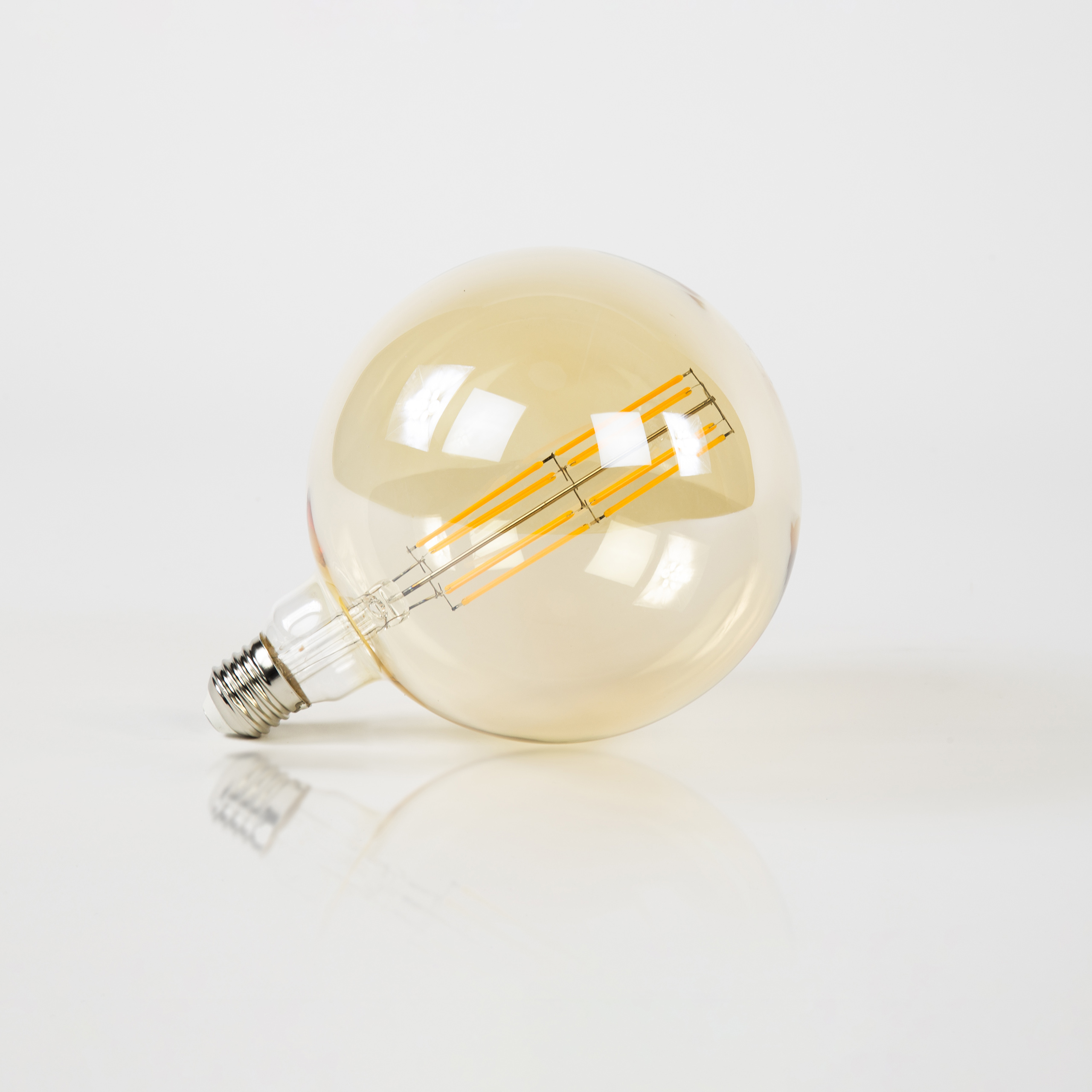 Lichtbron LED [G150] filament bol Ø15cm / Amber glas - Zijlstra