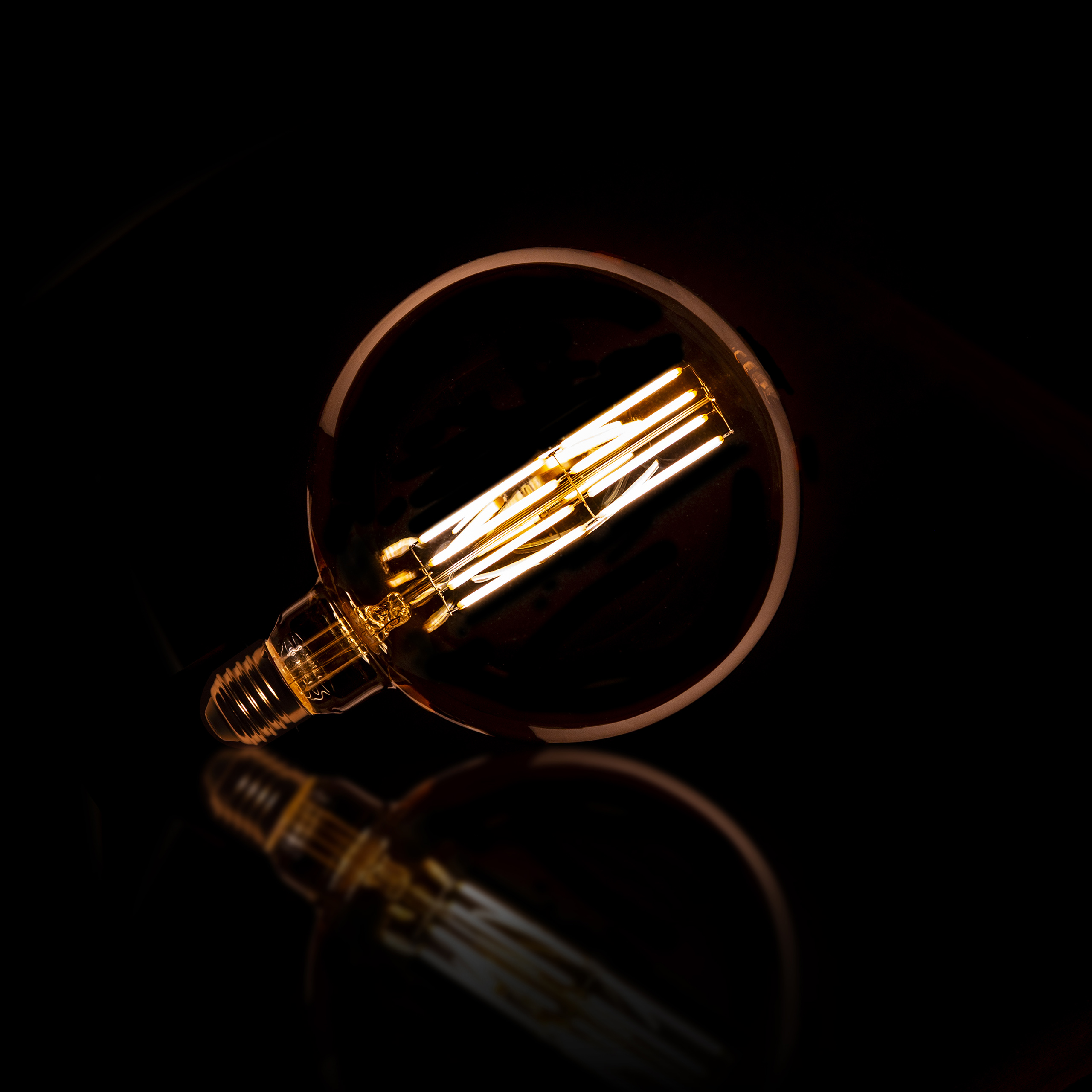 Lichtbron LED [G150] filament bol Ø15cm / Amber glas - Zijlstra