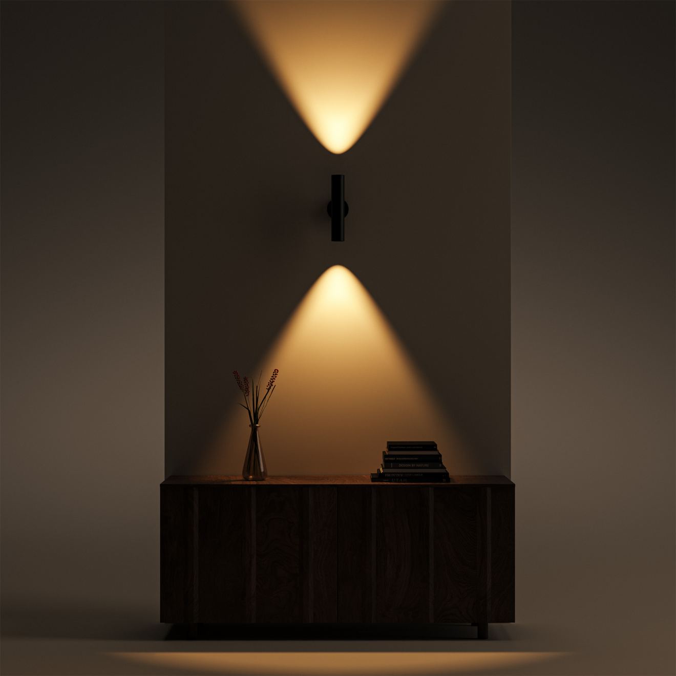 Wandleuchte Ztahl Como Rohr 30 cm 2-flammig - Ztahl