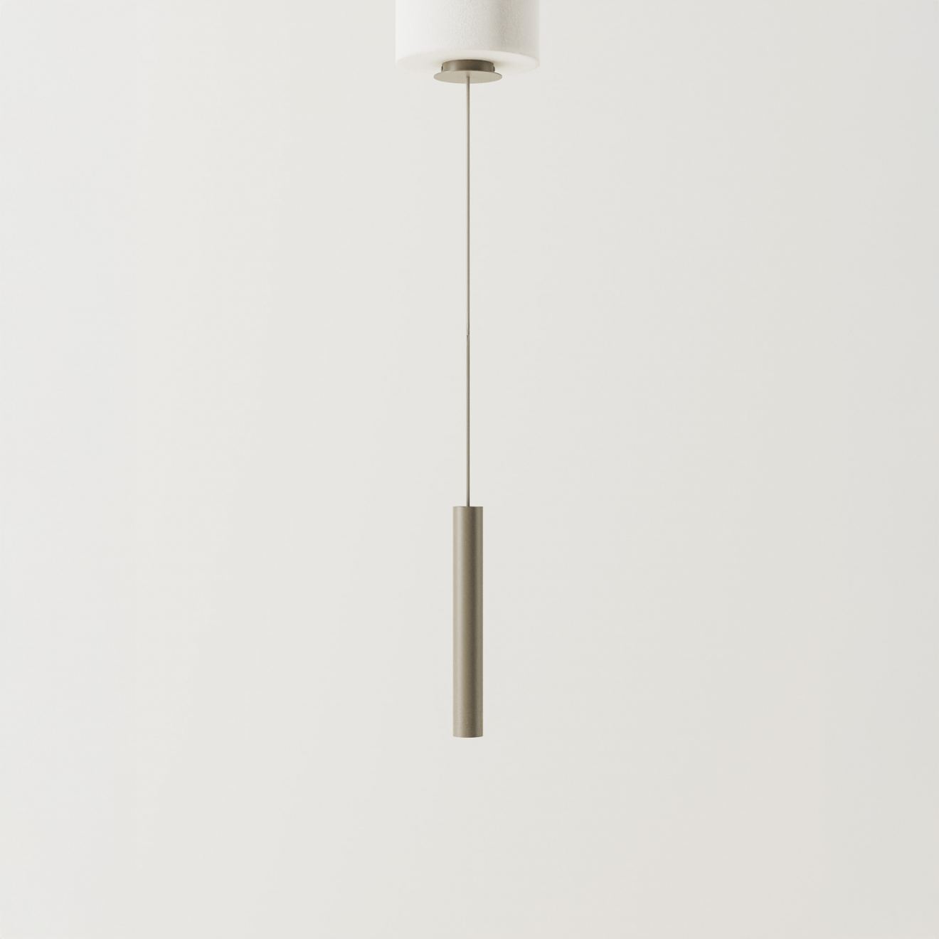 Lámpara colgante Ztahl Como 1 luz tubo 45 cm GU10