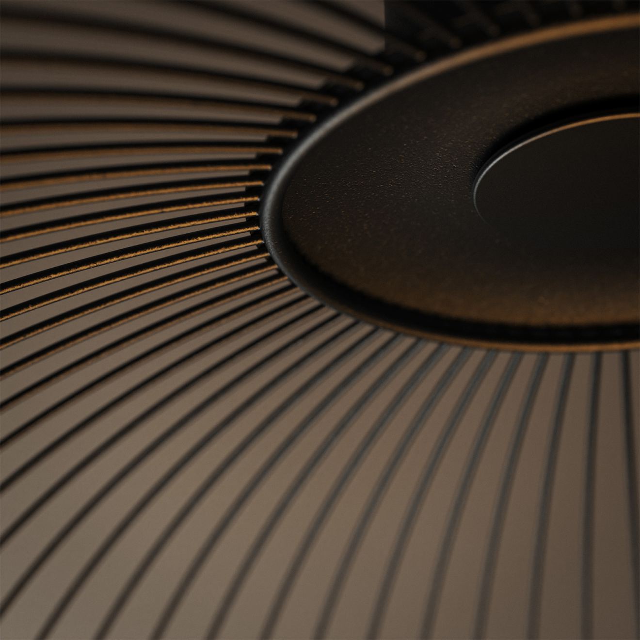 Ceiling light Ztahl Como 1-light Ø 18 cm (Metal, Zwart | Grijs | Zand)