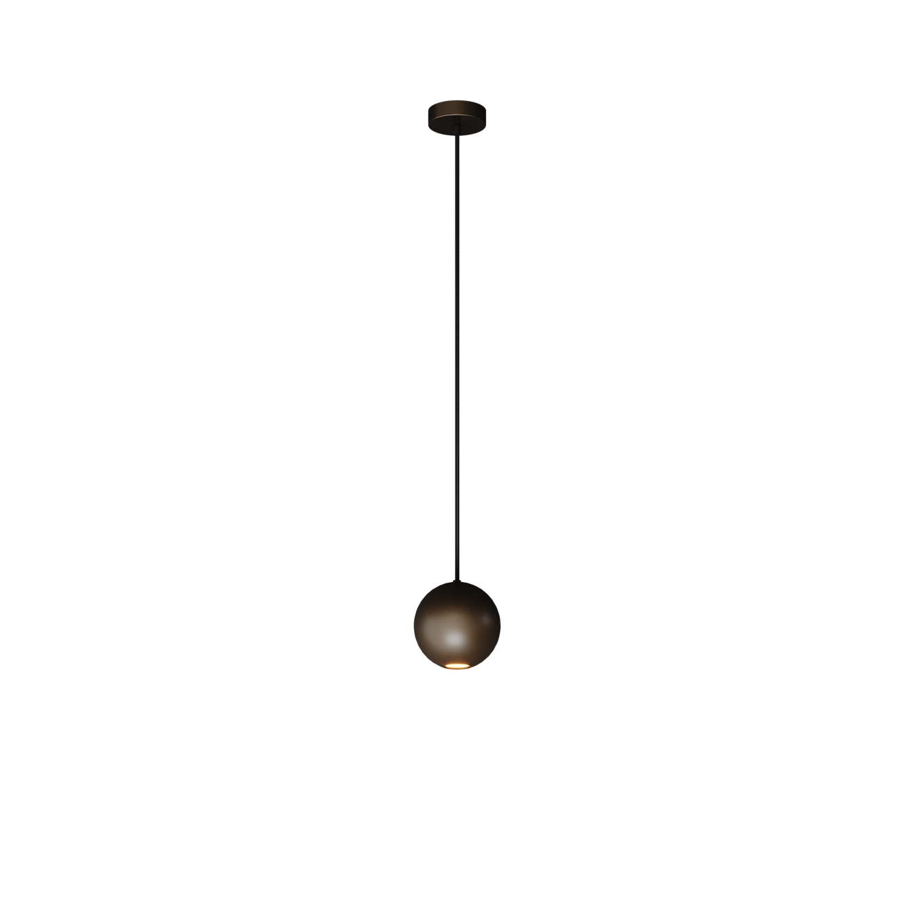 Pendant light Ztahl Gerace 1-light globe Ø 15 cm (Metal, Grey)
