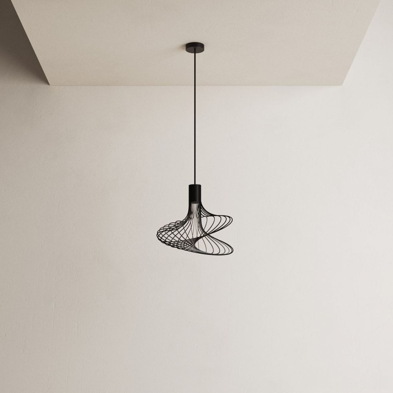 Hangeleuchte Ztahl Lodi Ø 40 cm 1-flammig