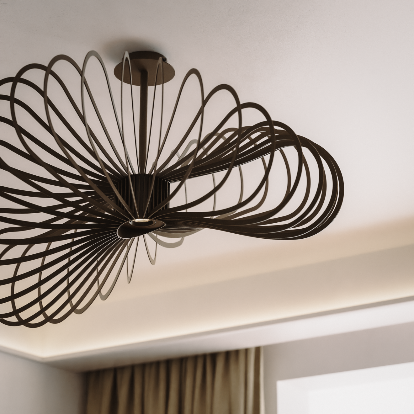Plafón Ztahl Martani redondo Ø 85 cm 1 luz